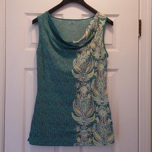 Athleta gray/teal paisley tank top